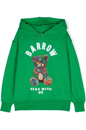 BARROW Flocked-logo hoodie