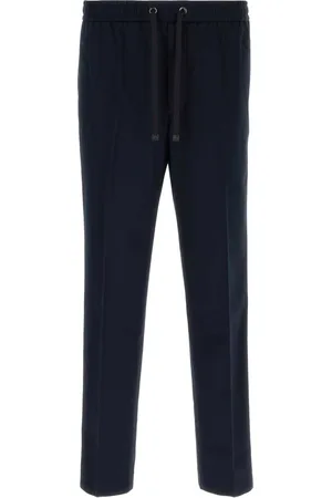 Moncler Pressed-crease straight-leg trousers