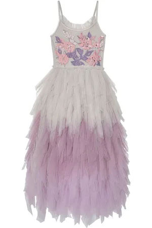 Tutu Du Monde Show Must Go On floral-appliqu?? long tutu dress