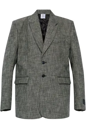 Vetements Checkered cotton blazer
