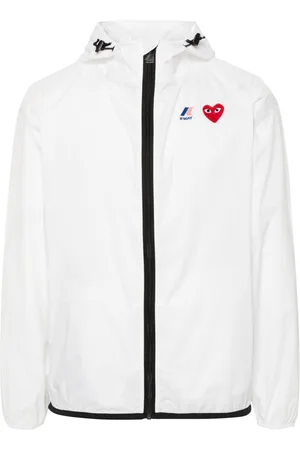 Comme des Garçons X K-Way Heart-patch lightweight jacket