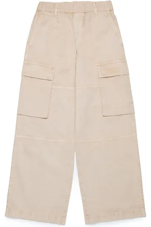 Maison Margiela Numbers-motif cotton trousers