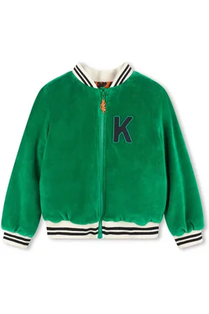 Kenzo Logo-patch bomber jacket