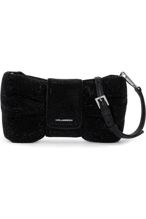 Karl Lagerfeld Small Bow rhinestone-embellished cross body bag