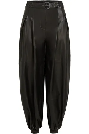 Karl Lagerfeld KL Studio Voluminous leather trousers