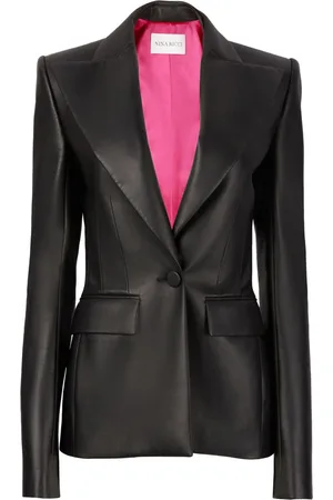 Nina Ricci Single Button Leather Blazer