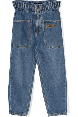 Moschino Embroidered-logo jeans