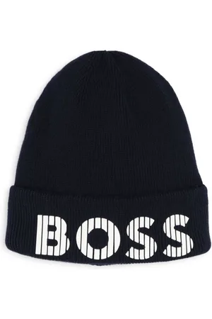HUGO BOSS Logo-print cotton beanie