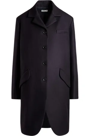 Bally Curved-hem single-breasted coat