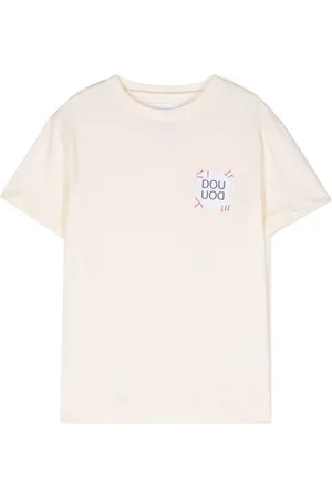 DOUUOD KIDS Logo-patch T-shirt