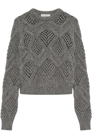 Sportmax Open-knit long-sleeve jumper
