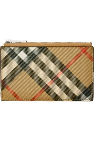 Burberry Checkered zip-up cardholder
