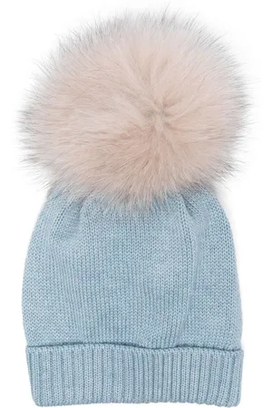 COLORICHIARI Pompom-detail wool beanie