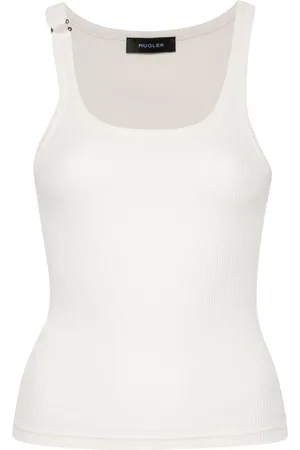 MUGLER Pierced tank top
