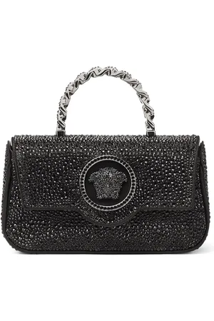 VERSACE La Medusa crystal-embellished mini bag