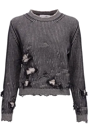 Maison Margiela Distressed-effect knitted jumper