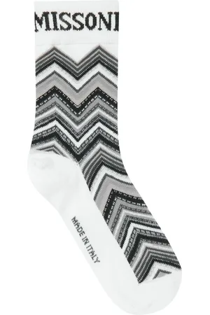 Missoni Intarsia-knit logo socks