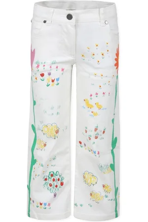 Stella McCartney Floral-print straight-leg jeans