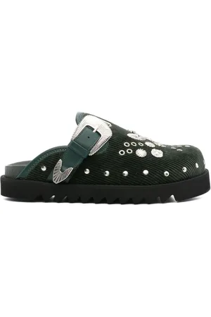 TOGA VIRILIS Eyelet-metal slippers