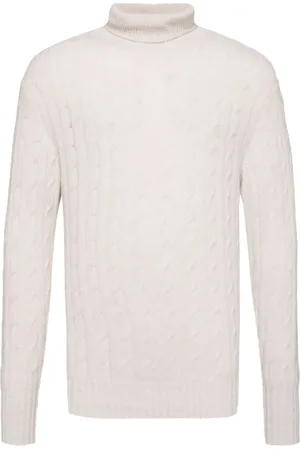 N.PEAL Berwick Cable Roll Neck jumper