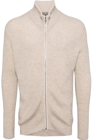 N.PEAL Lambeth Two Tone cardigan