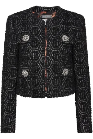 Philipp Plein Monogram tweed jacket