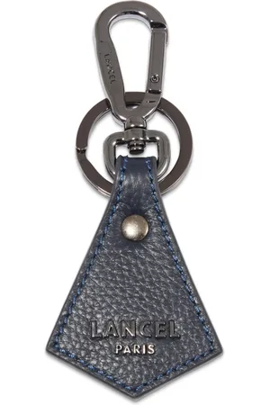 LANCEL Pyramid leather keyring