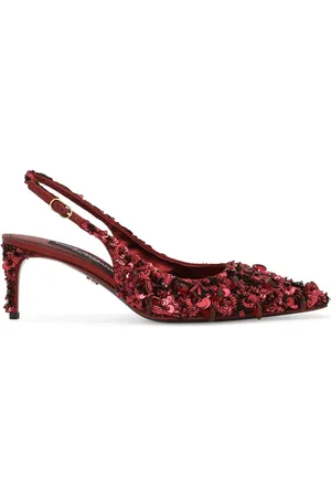 Dolce & Gabbana Crystal-embellished slingback pumps