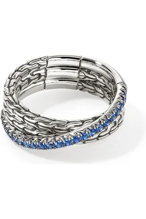 John Hardy Sterling JH Essential Crossover diamond ring