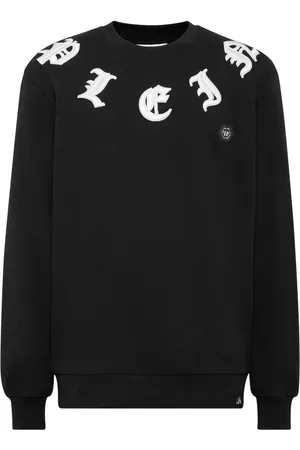 Philipp Plein Gothic-embroidered round neck sweatshirt