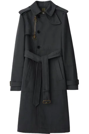 Burberry Long trench coat in cotton and nylon