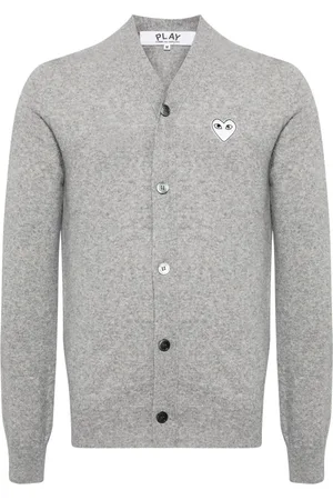 Comme des Garçons Heart-motif wool cardigan