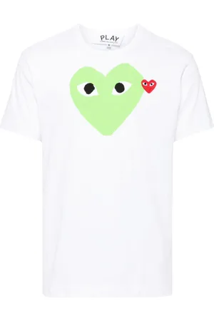Comme des Garçons Signature heart motif cotton T-shirt