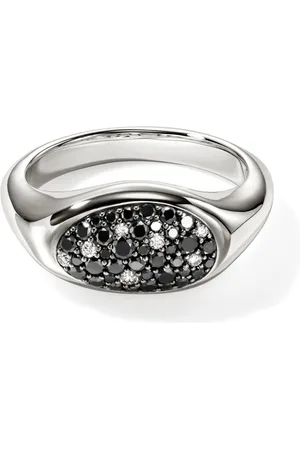 John Hardy Black sand diamond pebble ring
