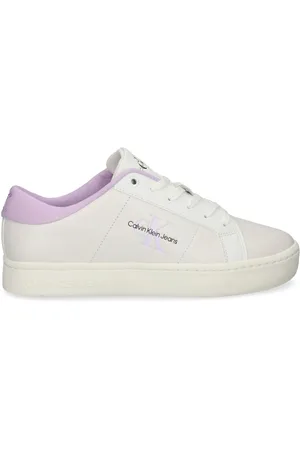 Calvin Klein Debossed-logo leather sneakers