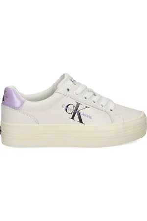 Calvin Klein Logo-print leather sneakers