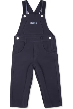 HUGO BOSS Logo-embroidered dungarees