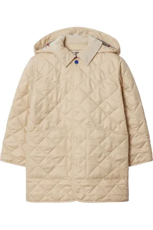 Burberry Diamond-quilted hooded jacket