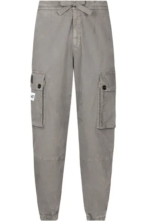 Dolce & Gabbana Logo-patch cotton cargo trousers