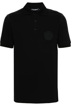 Dolce & Gabbana Logo-embroidered cotton polo shirt