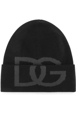 Dolce & Gabbana Intarsia-knit logo beanie