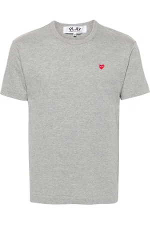Comme des Garçons Heart-patch cotton T-shirt