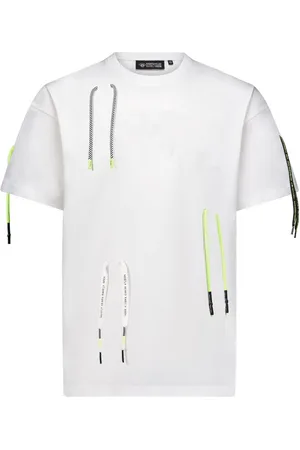 MOSTLY HEARD RARELY SEEN Drawstring-embellished cotton T-shirt