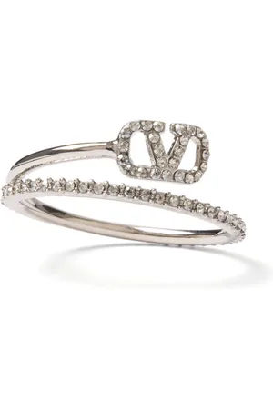 VALENTINO GARAVANI VLogo Signature crystal ring