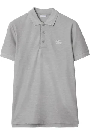 Burberry Logo-embroidered cotton polo shirt