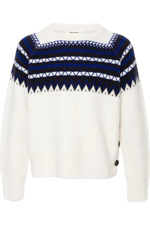 WALES BONNER Mist Fair Isle sweater