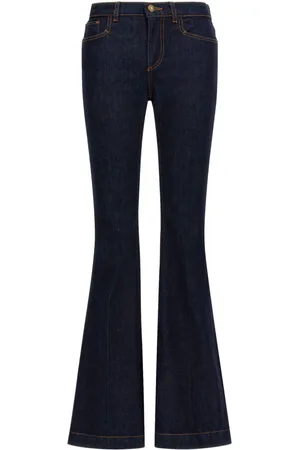 Roberto Cavalli Logo-patch flared jeans