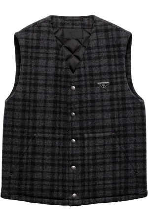 Prada Plaid wool vest