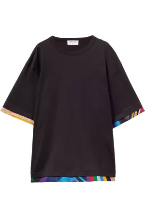 Puccini Abstract-print trim T-shirt