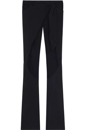 Courrèges Wrap-design flared jeans